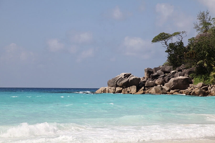 Eau turquoise à Anse Georgette