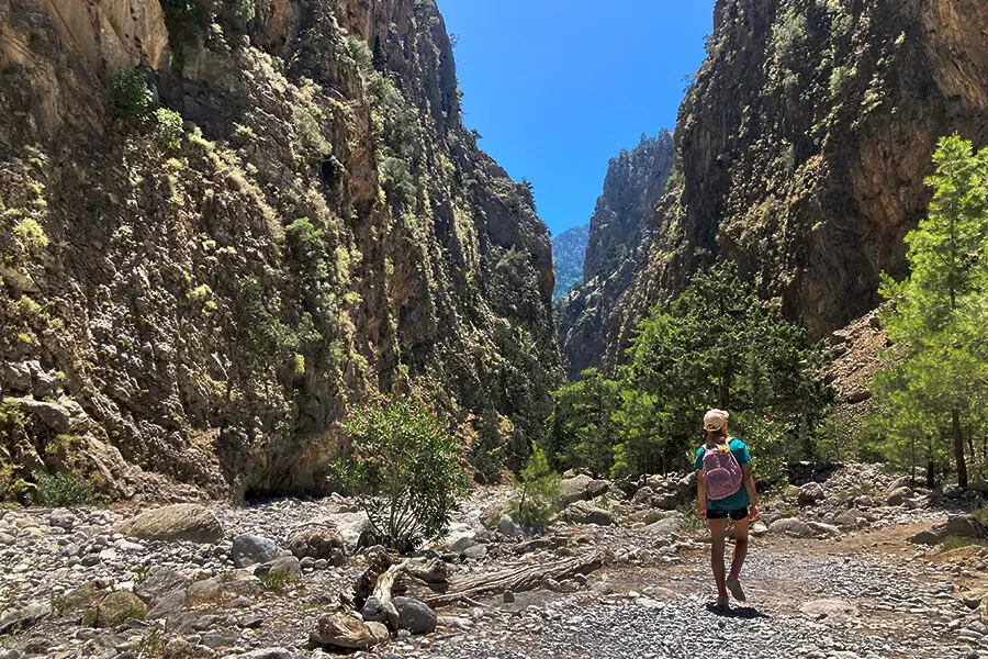 Une randonnée dans les gorges de Samaria.