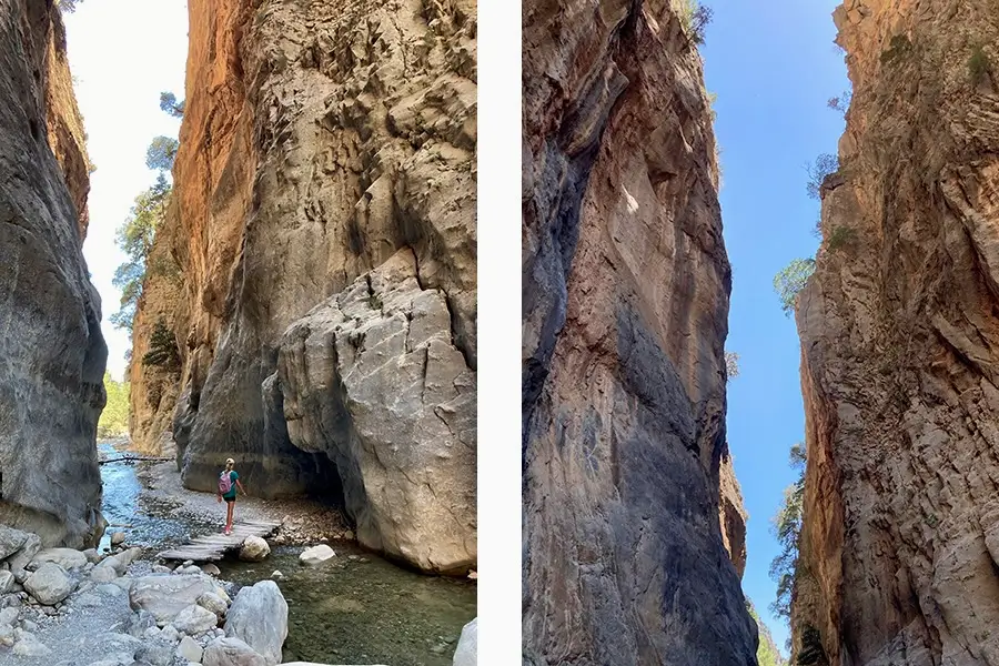 Les gorges de Samaria en Crète